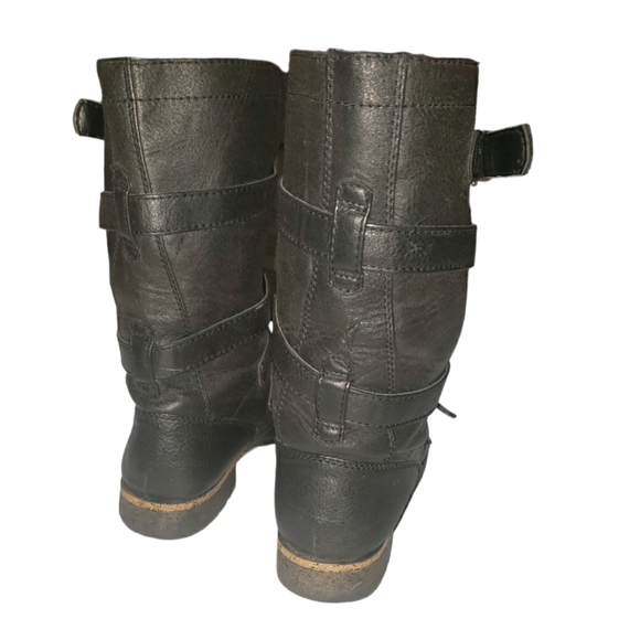 Black Moto-style boot - Picture 3 of 9